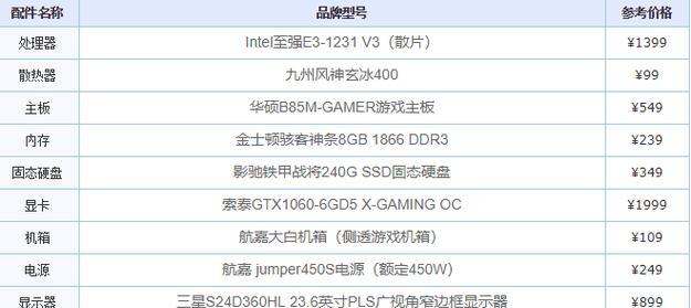 如何查看台式电脑的配置？（详细步骤教你轻松获取电脑硬件信息）