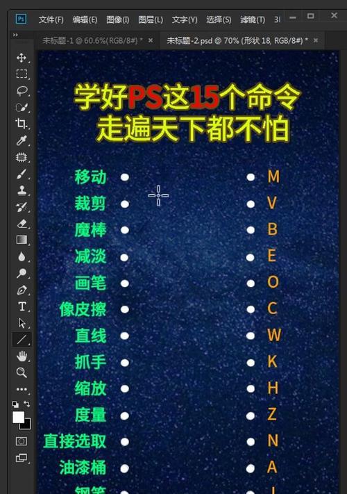 Photoshop必备快捷键，提升编辑效率！（掌握这些快捷键，轻松玩转Photoshop）