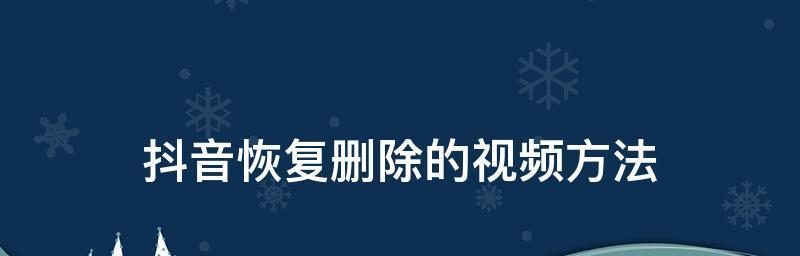 恢复删除的照片和视频的指南（手把手教你轻松找回珍贵的回忆）