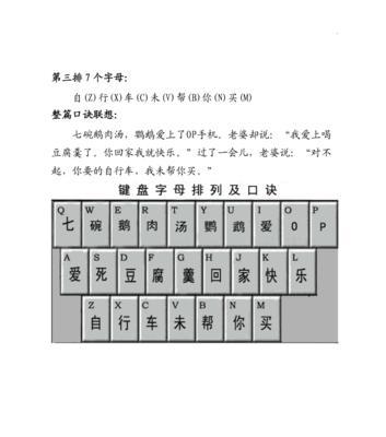 电脑键盘功能基础知识大全（了解键盘的布局、按键和常用功能）