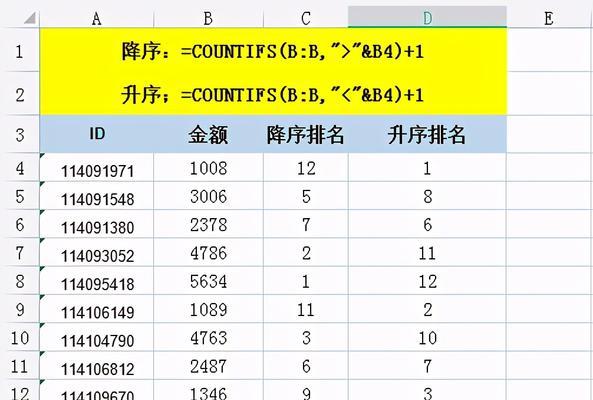 使用rank函数降序排序数据的方法与技巧（利用rank函数对数据进行降序排序的实践经验分享）