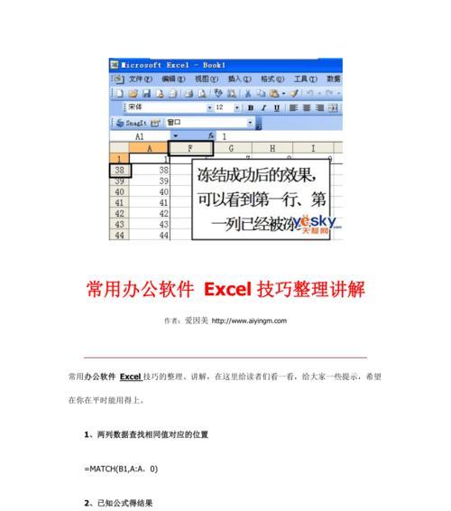 如何通过冻结前三列来提高工作效率（利用Excel的冻结功能）