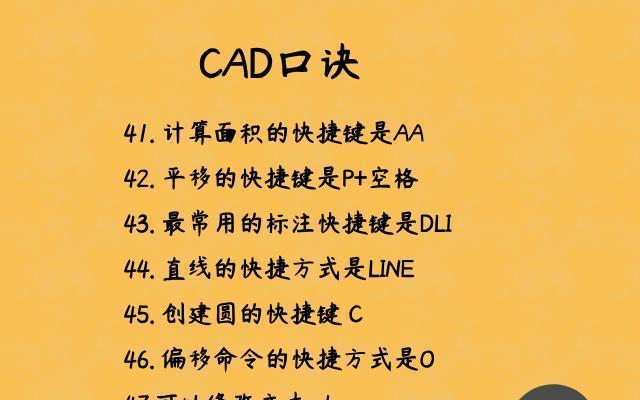 CAD测量面积的快捷键（提高效率的关键方法）