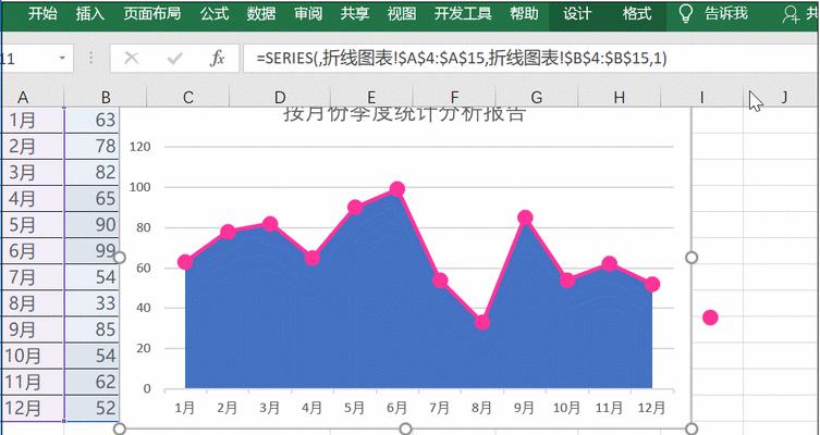 通过Excel绘制主题化曲线图坐标轴（简单易学的Excel教程）