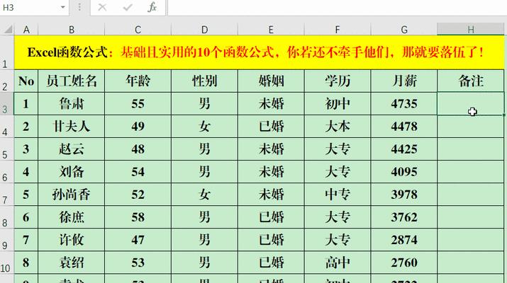 Excel教程（快捷、高效）