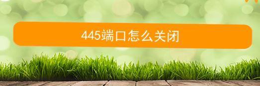 445端口关闭方法大全（详解网络安全中445端口关闭的多种方法及操作步骤）